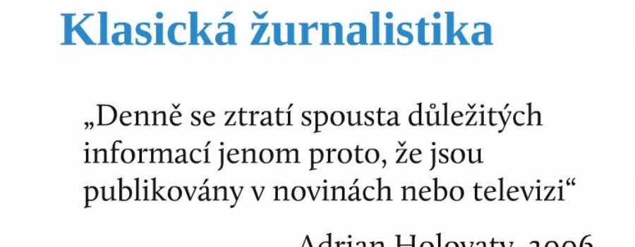 Datová & kontextová žurnalistika